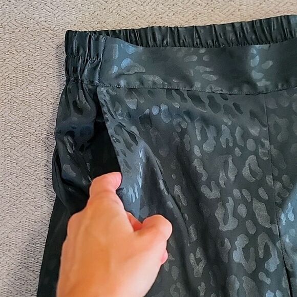 INC International Concepts Emerald Green Cheetah Print Pajama Set - Size Large - Picture 4 of 13